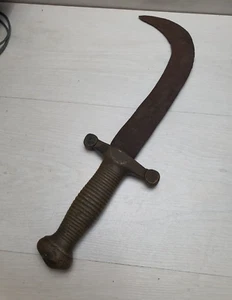 Antique Russian Imperial M 1834 Tesak Pioneer Short Sword Handle Reworked Blade - Picture 1 of 16