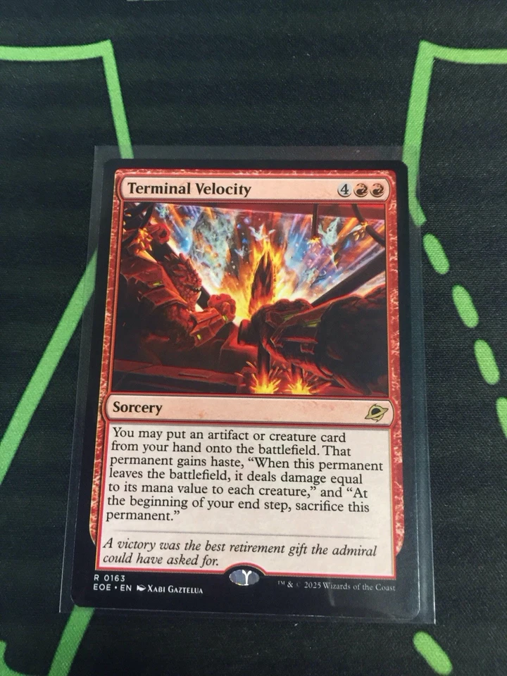 MTG Magic The Gathering Terminal Velocity EOE Rare Red Sorcery  - Image 1 of 1