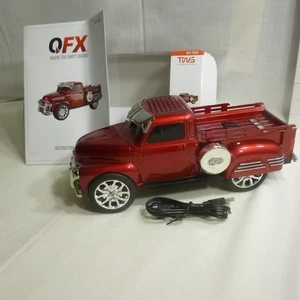 QFX Bluetooth LED beleuchteter drahtloser Lautsprecher TWS BT-1953 ROT Hot Rod Pickup Truck - Bild 1 von 12