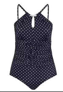 NEW Orig$139 Ruby Ribbon Navy Blue Laguna One Piece Swim Bathing Suit sz 18 NWT - Picture 1 of 10