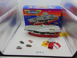 Galoob Micro Machines Aircraft Carrier Playset Base With Box Parts - Picture 1 of 24