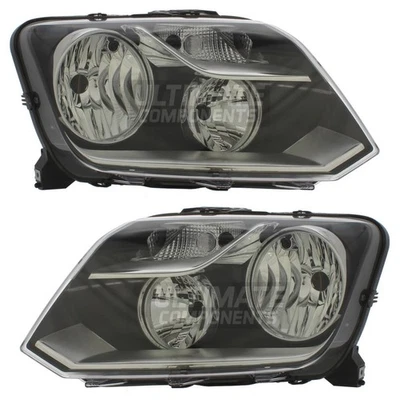 Faros interiores negros para camioneta VW Amarok 2010-2017 1 par izquierda y derecha Foto 1 de 4