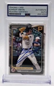 Konnor Griffin signiert 2024 1. Bowman Entwurf Papierkarte # BD-22 PSA/DNA Piraten - Bild 1 von 2