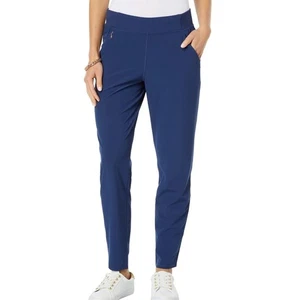 Lilly Pulitzer Luxletic Run Around Pant Medium Navy UPF 50+ Reißverschlusstaschen Active - Bild 1 von 12