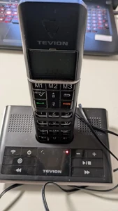 Telefon Seniorentelefon mit Anrufbeantworter bis Lautstärke 8 black - Bild 1 von 3
