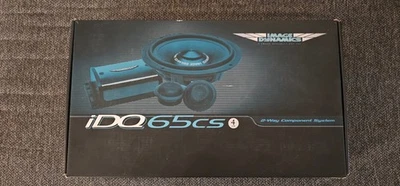 Image Dynamics IDQ65CS 6 1/2  2-way Component Set. 6.5 mid driver speaker set - Image 1 of 4