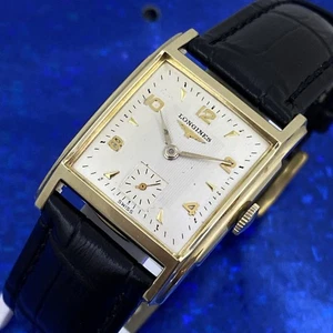 Exquisite Vintage 1952 Man LONGINES Stunning Silver Dial Fully Serviced WARRANTY - Picture 1 of 10