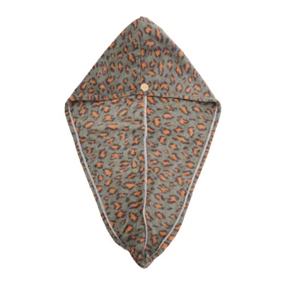 Toalla de pelo absorbente de agua con estampado de leopardo de 1 pieza para baño hotel Foto 1 de 4