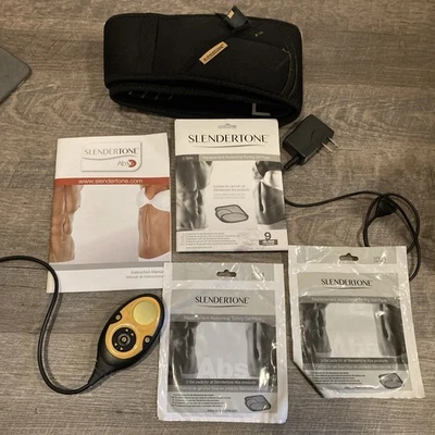 Sistema Slendertone Abs X-10 Cinturón Almohadillas Gel Extra Controlador Cuerpo Tonificación Cargador Foto 1 de 4