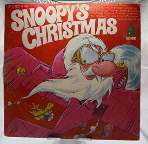 Snoopy's Christmas Vintage Vinyl LP Diplomat Chrismtmas Records - Imagen 1 de 2
