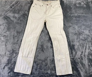 VTG Tommy Hilfiger Jeans Mens 32x32 Beige Mid Rise Button Fly Straight Denim - Picture 1 of 9
