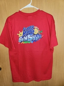 RARE Vintage 2002 Super Mario Sunshine Promo T-Shirt L/XL GameCube Nintendo - Picture 1 of 5