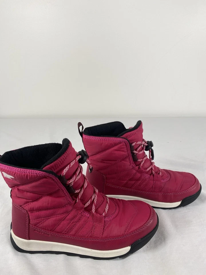 Niñas Botas SOREL Niños Talla 3 Rosa Whitney II Invierno Usadas en Excelente Condición Foto 1 de 4