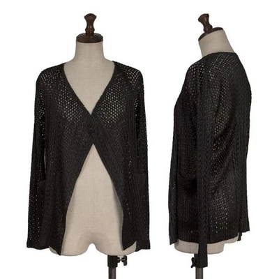 PLEATS PLEASE Dot Mesh Design Pleated Cardigan Size 3(K-154421) - Image 1 of 4