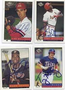 Trey McCoy Signed / Autographed Baseball Card Tulsa 1993 Fleer Excel 