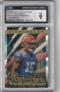 2022 BOWMAN BEST ANTHONY RICHARDSON MASTERPIECES LAVA REFRACTOR 11/50  💎💎