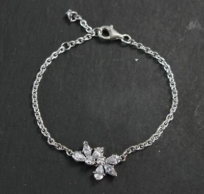 Pandora Funkelnd Herbarium Cluster Kettenarmband 925 Silber 16cm 592398C01 F3-16 - Bild 1 von 4