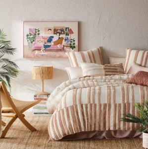 Ivory Tufted duvet cover, Cotton bedding set, comforter cover, New bed cover set - Picture 1 of 4