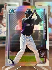 2015 Bowman Chrome Raimel Tapia Refractor #/499 Colorado Rockies Pack Fresh - Picture 1 of 2