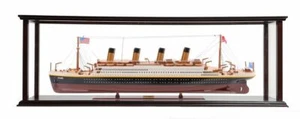 Titanic Ocean Liner Model 32" White Star Cruise Ship w/ Table Top Display Case - Picture 1 of 12