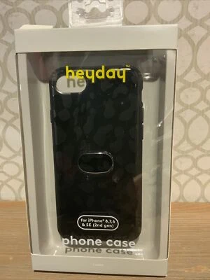 🍒 Heyday Apple iPhone Black Leopard Case - Antimicrobial Case New - Image 1 of 2