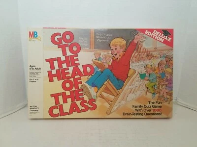Vintage Milton Bradley 1986 GO TO THE HEAD OF THE CLASS Deluxe Edition Game - Image 1 of 3