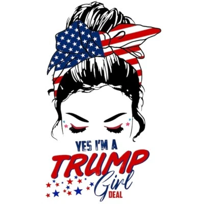 Trump Girl Ready To Press A-Sub Sublimation With Hiipoo Ink, High Resolution
