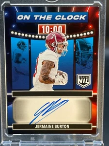 2024 Panini NIL JERMAINE BURTON (RC) On the Clock ON CARD AUTO # OTC-JBN ALABAMA - Picture 1 of 6