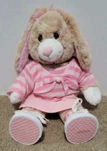 Build A Bear Brown Bunny Rabbit Plush With Pink Clothing Stuffed Toy Soft - Picture 1 of 12