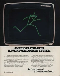 ITHistory AD (1984) DATA GENERAL "AMERICA'S ATHLETES HAVE NEVER LOOKED OF - Picture 1 of 1