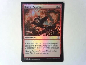 Foil Burning Vengeance	 Eternal Masters - Magic the Gathering Mtg - Red - Picture 1 of 1