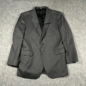Jos. A. Bank Men's Blazer Suit Jacket Size 43L Gray 100% Wool Single Breasted - Picture 1 of 7