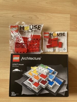 Brand New Lego Architecture Lego House 21037 With Red Bricks 624210 & 40297 - Image 1 of 2