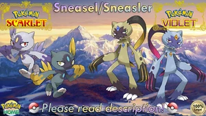 🍊Sneasel Hisuian Brillante/No Brillante/Sneasler 6IV🍇Pokémon Escarlata/Violeta (💯Legal) - Imagen 1 de 17
