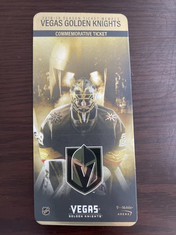 Vegas Golden Knights Commemorative Ticket - Marc Andre Fleury! Cover