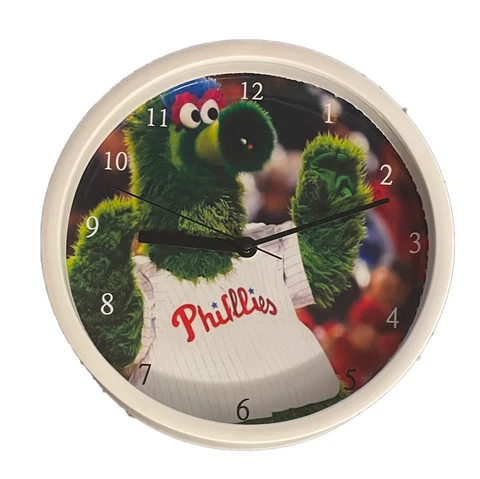 Phillies Phanatic Baseball 9" Wall Clock Cover
