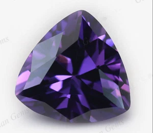 Purple Sapphire 5.99Ct 10x10mm Trillion Faceted Cut Shape AAAAA VVS Loose Gems - Picture 1 of 4