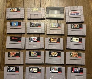 ¡Lote de 20 Videojuegos Super Nintendo! Super Game Boy, limpiador SNES, Mario Bros++ - Imagen 1 de 3