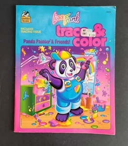 1993 Lisa Frank Spur & Farbe goldenes Malbuch Maler Panda & Freunde Vintage - Bild 1 von 12