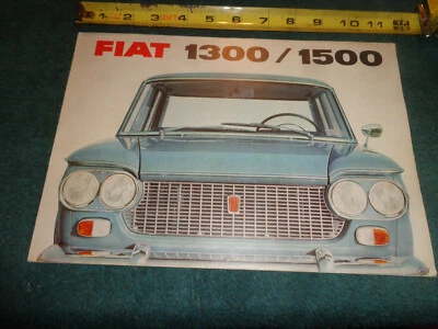 Folleto de ventas Fiat 1300 y 1500 1962/carpeta original del concesionario en danés Foto 1 de 4