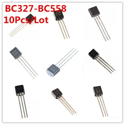 10Pcs/Lot BC327-BC558 BC 547 557 550 558 548 337 NPN Transistor Triode TO-92  - Image 1 of 2