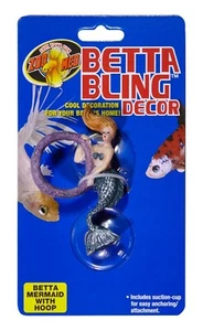Zoo Med Betta Bling Meerjungfrau Aquarium Deko mit Reifen, Mehrfarbig* - Bild 1 von 2
