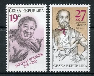Czech Rep 2018 MNH Miroslav Hornicek Frantisek Rieger 2v Set People Stamps - Picture 1 of 1