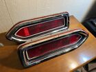 1970 Plymouth Belvedere Satellite Taillights Lamp Lens Housings Bezels Pair