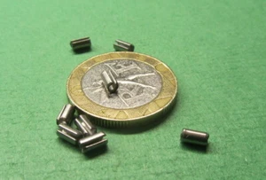 420 Edelstahl, geschlitzter Rollenfederstift, 3/32 Zoll Durchmesser x 3/16 Zoll Länge, 100 Stück - Bild 1 von 10