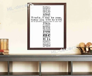 UNFRAMED Father My GOD Words Quote Canvas Print Poster High Quality Home Decor - Picture 1 of 1