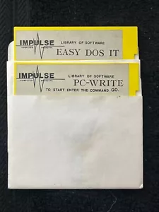 IMPULSE Easy DOS It / PC-Write 5.25 Media - Picture 1 of 1