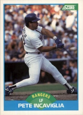 1989 Score MLB Pete Incaviglia #201 - Image 1 of 2