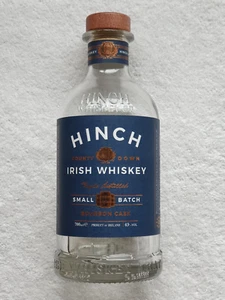 Hinch Small Batch Irish Whiskey EMPTY 70cl Bottle With Wooden Stopper Upcycling - Picture 1 of 3