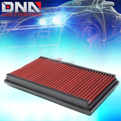 FOR JAGUAR S-TYPE XF/XJR/XJ RED REPLACEMENT RACING DROP IN AIR FILTER PANEL - Image 1 of 4